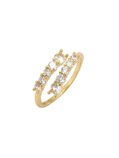 SALTY Pack of 2 Women Radiant Stone Statement Ring