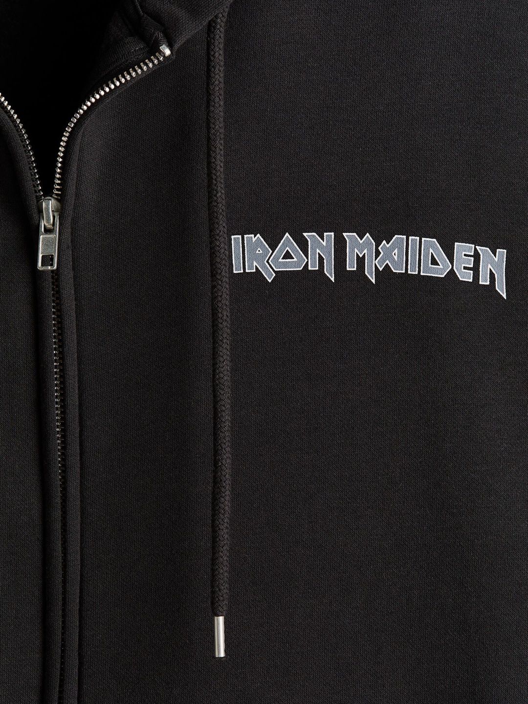 Loose Fit Printed Zip-Through Hoodie