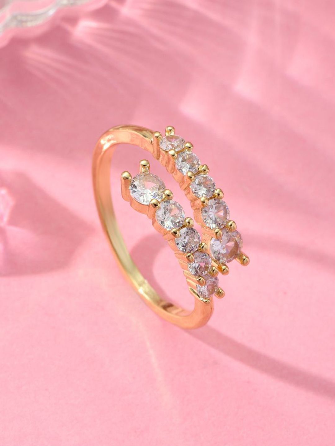 SALTY Pack of 2 Women Radiant Stone Statement Ring