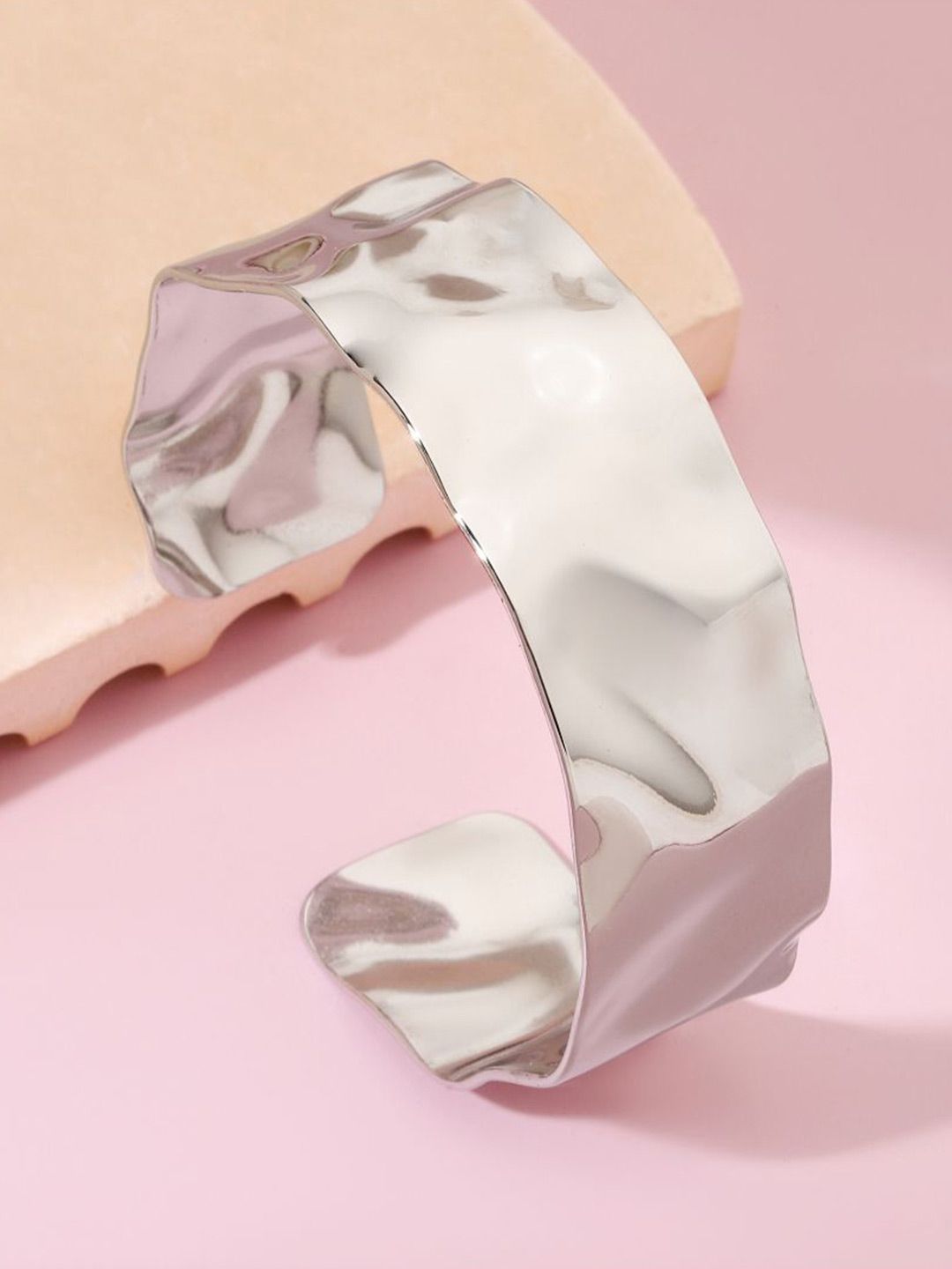 SALTY Stainless Steel Twilight Textured Cuff Bracelet
