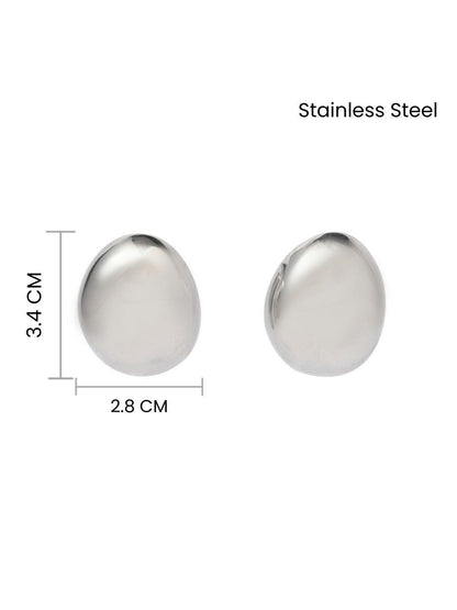 SALTY Convivial Stainless Steel Contemporary Drop Earrings