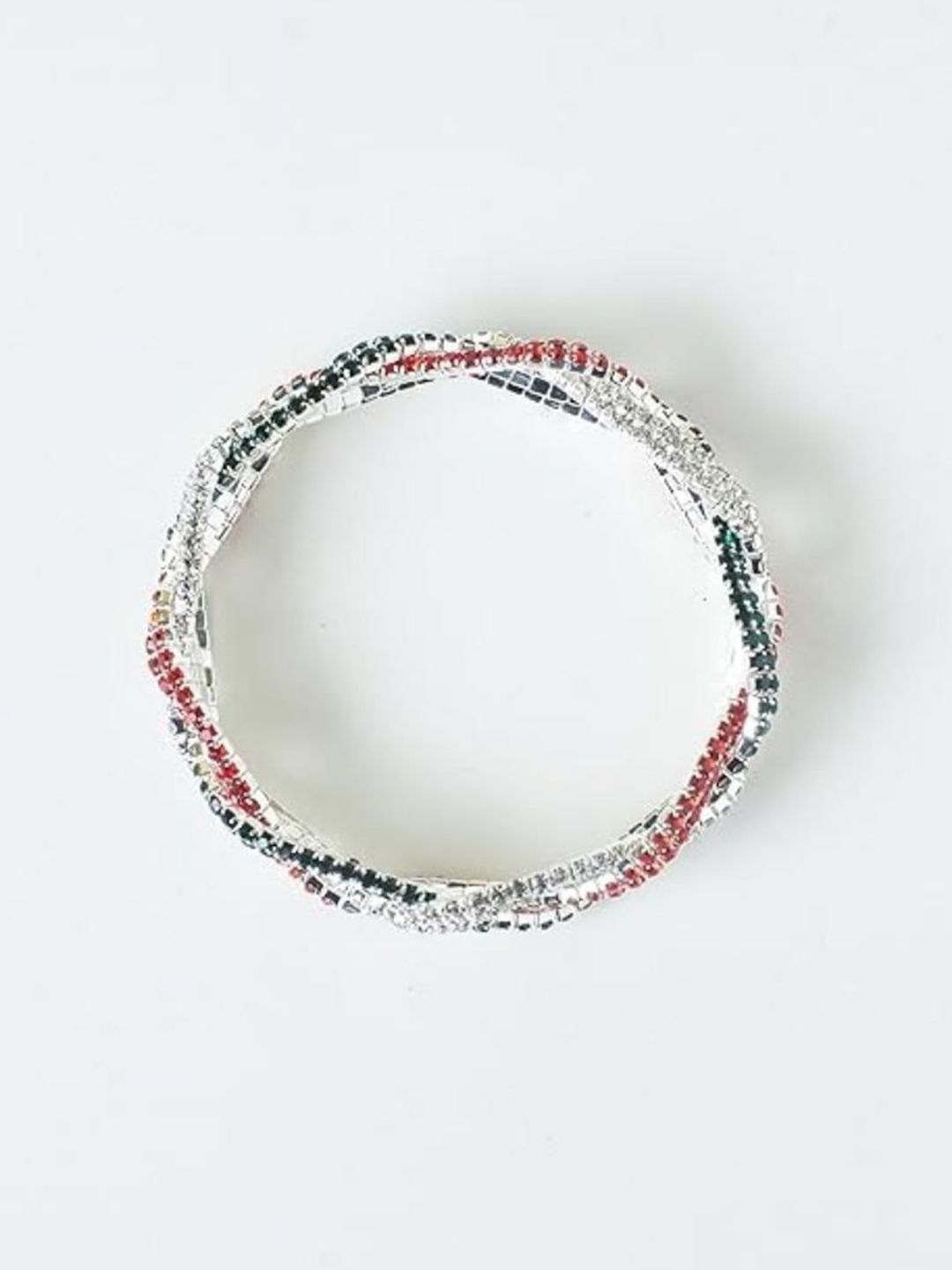 SALTY Royal Regalia Women Artificial Stones Studded Stretchable Elasticated Bracelet