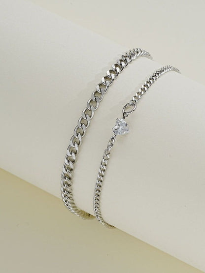 Women 2 Silver-Plated Wraparound Bracelet