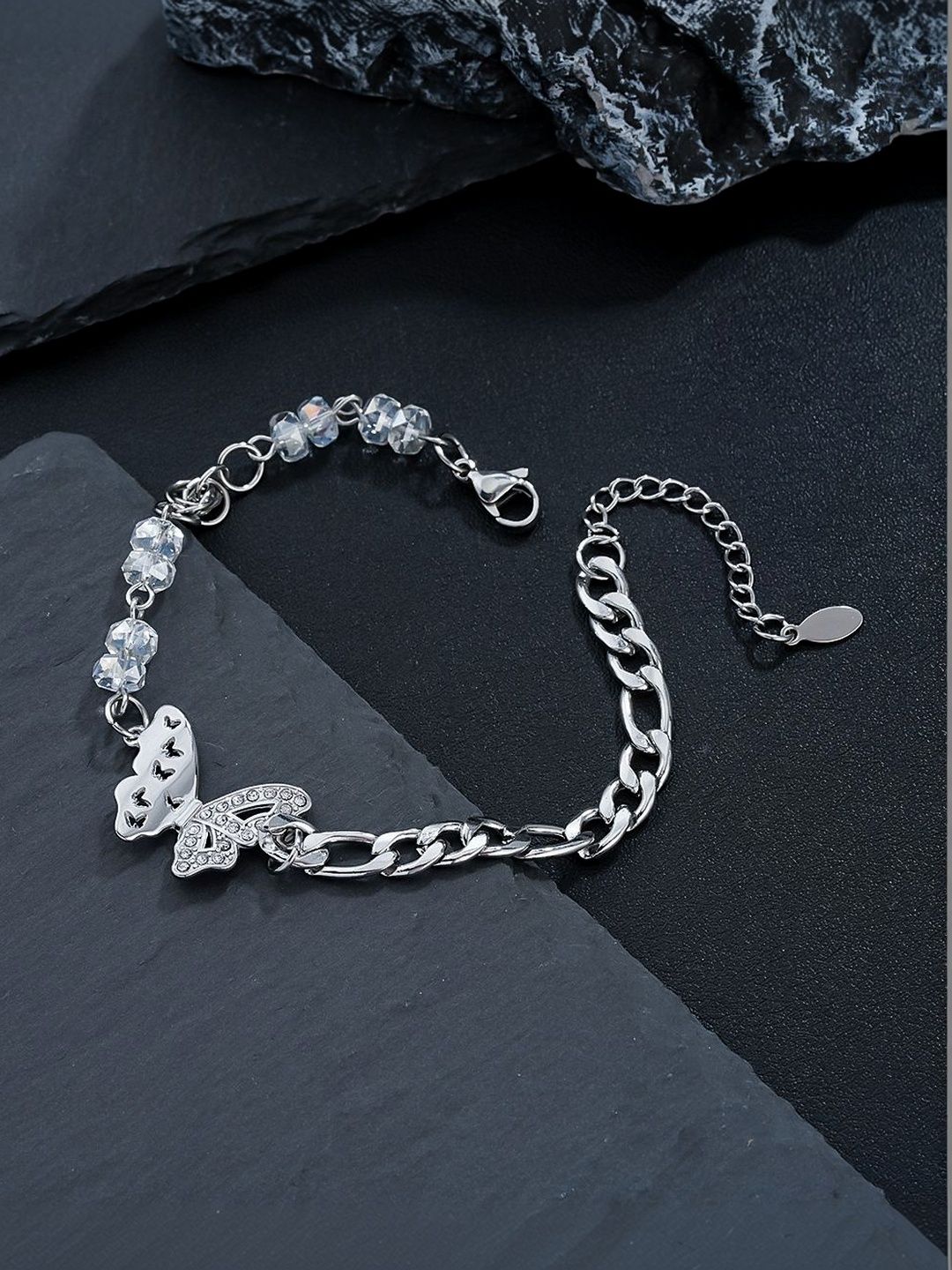 Men Silver-Plated Link Bracelet