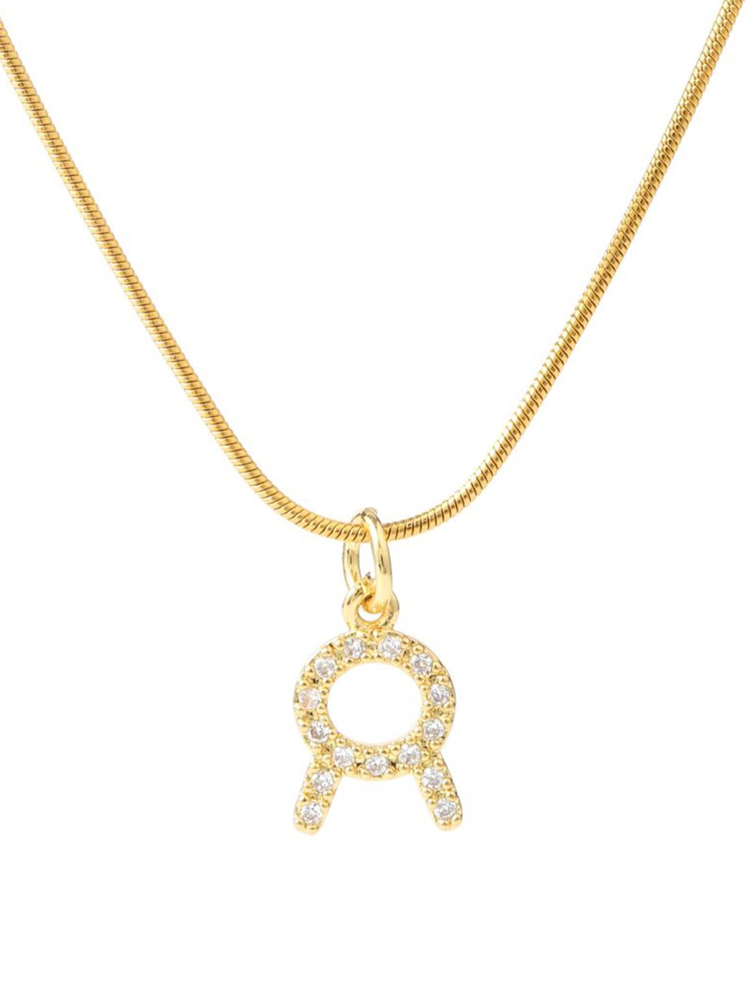 SALTY Stone Studded Cosmic Zodiac Taurus Pendant With Chain