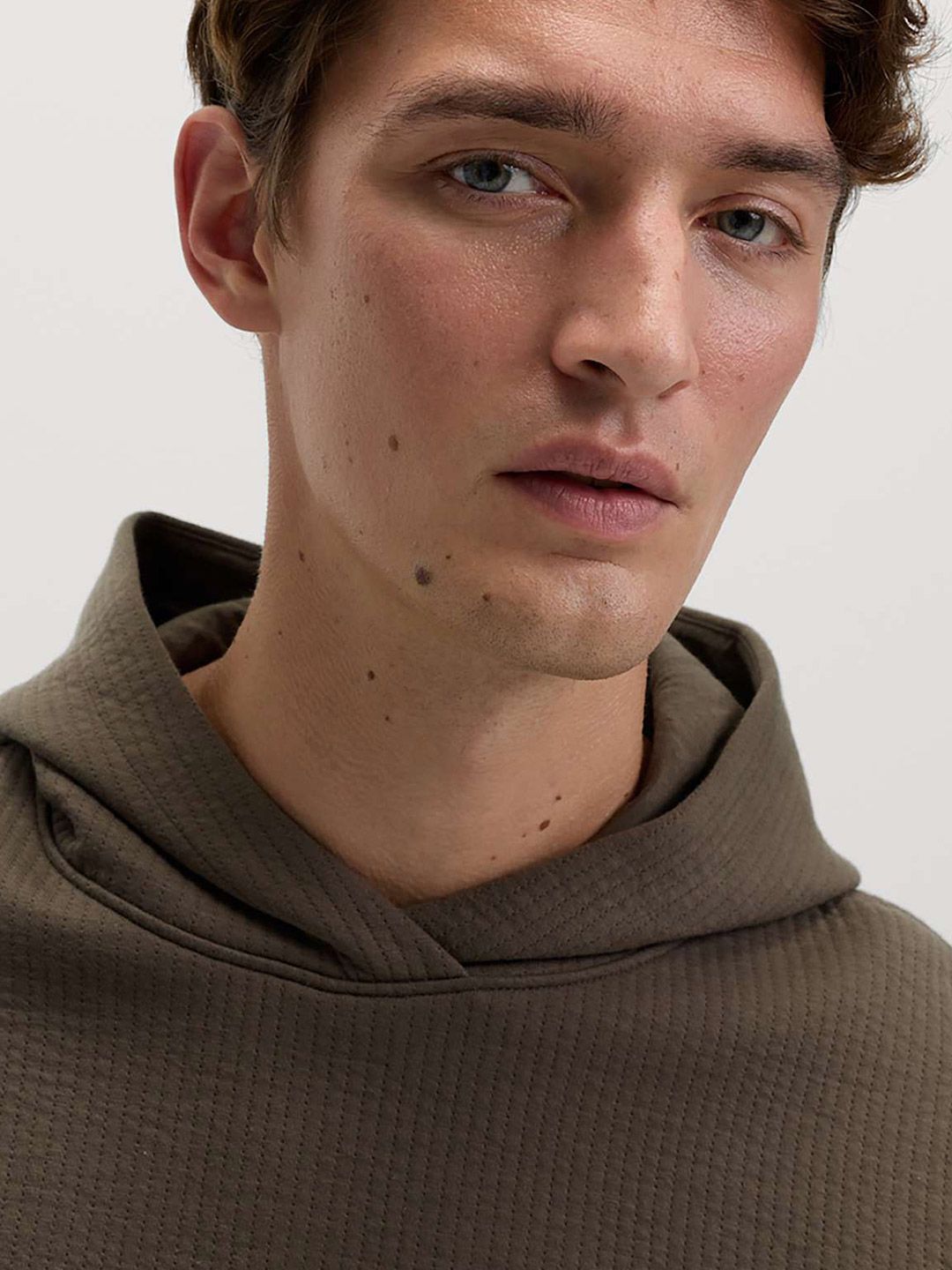 Cotton Rich Quilted Hoodie