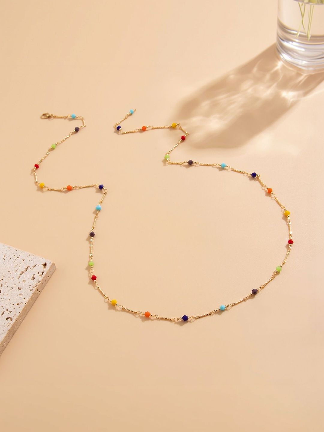 Gold-Plated Hand Painted Necklace