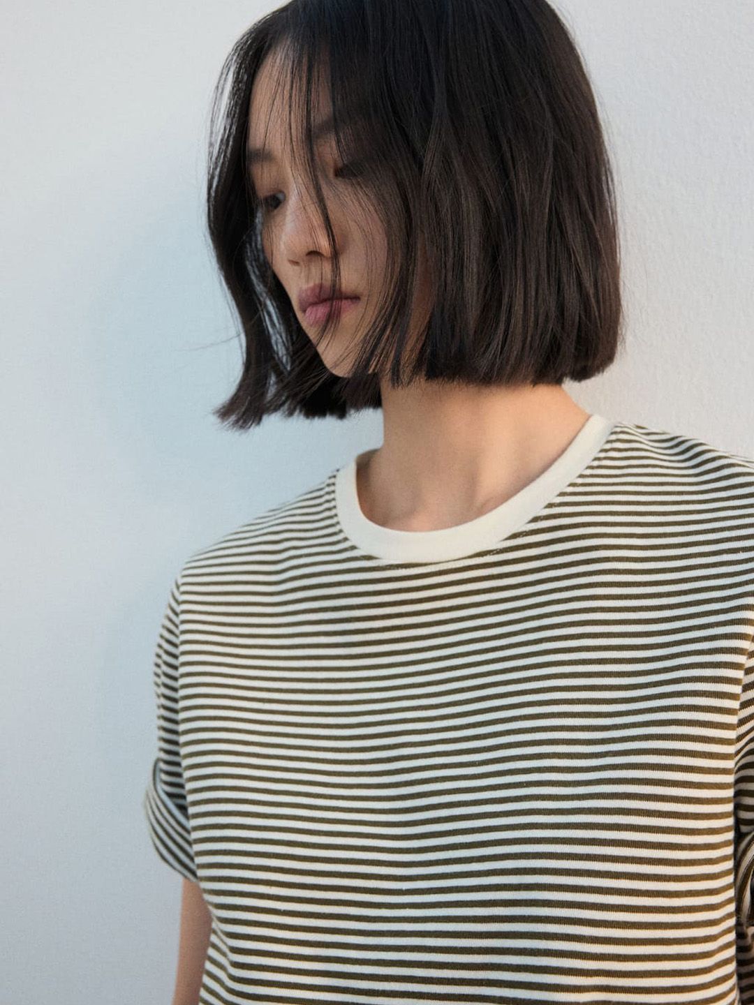 Striped Pure Cotton T-shirt