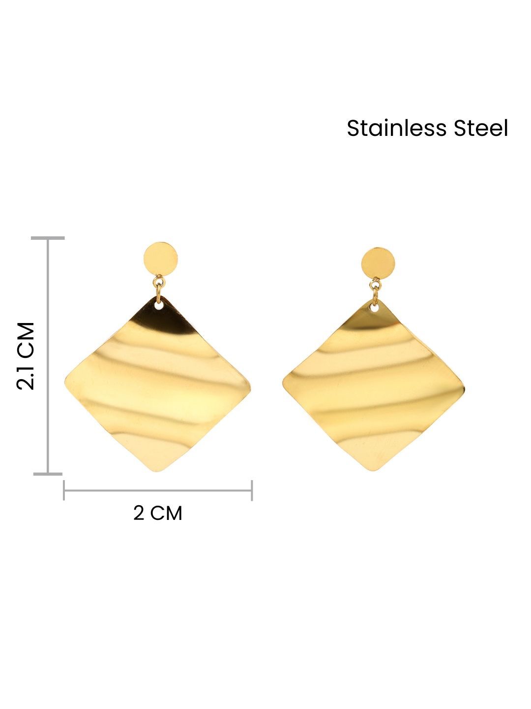 SALTY Diamond Shaped Drop Earrings