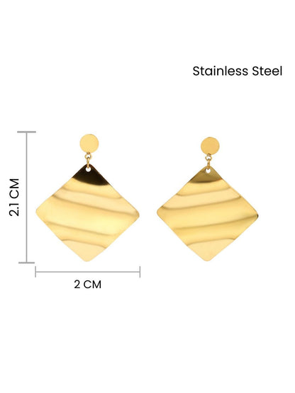 SALTY Diamond Shaped Drop Earrings