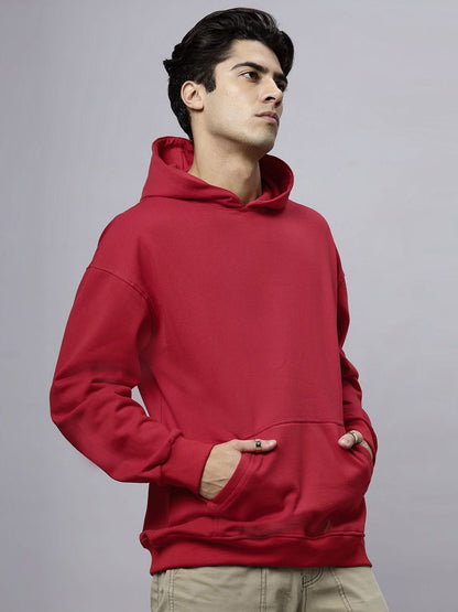 Men Cotton Hooded Long Sleeves Casual Sweatshirt
