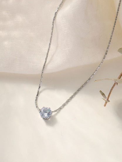 SALTY Stainless Steel Artificial Stones Studded Chain