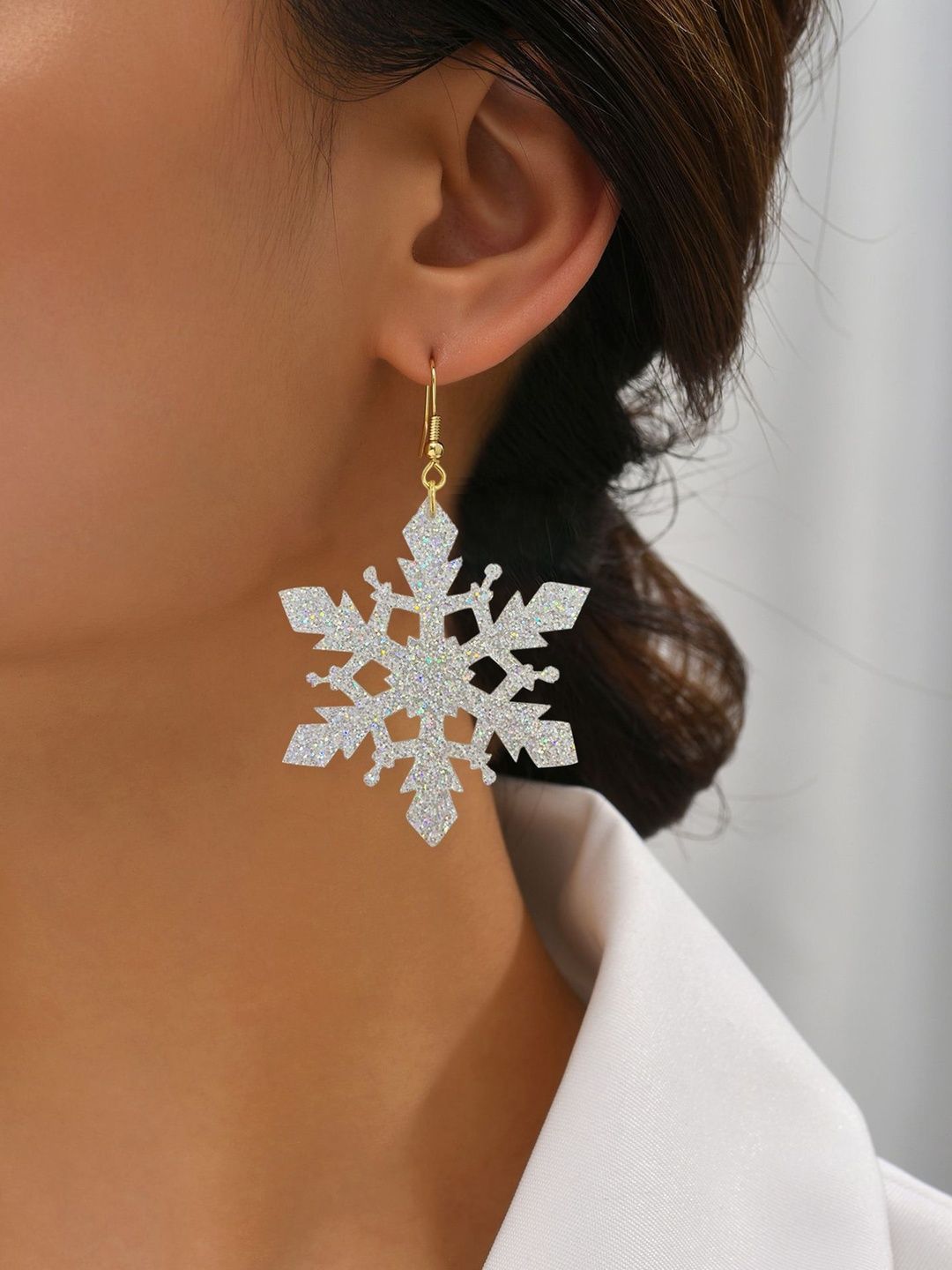Leaf Shaped Drop Earrings