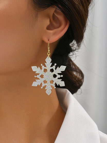 Leaf Shaped Drop Earrings