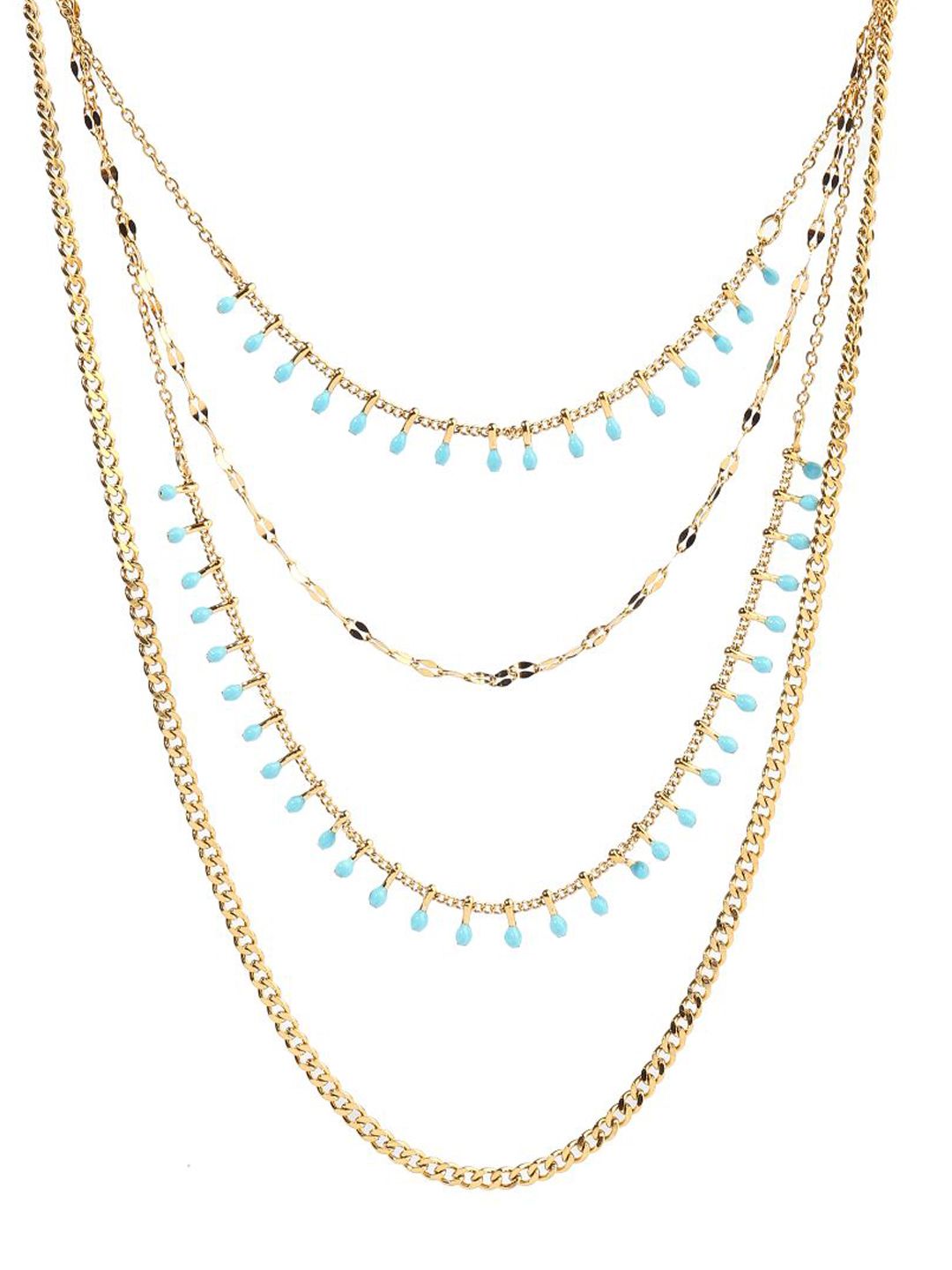 SALTY Sleek Layered Stainless Steel Necklace
