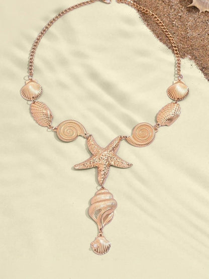 Gold-Plated Enamelled Necklace