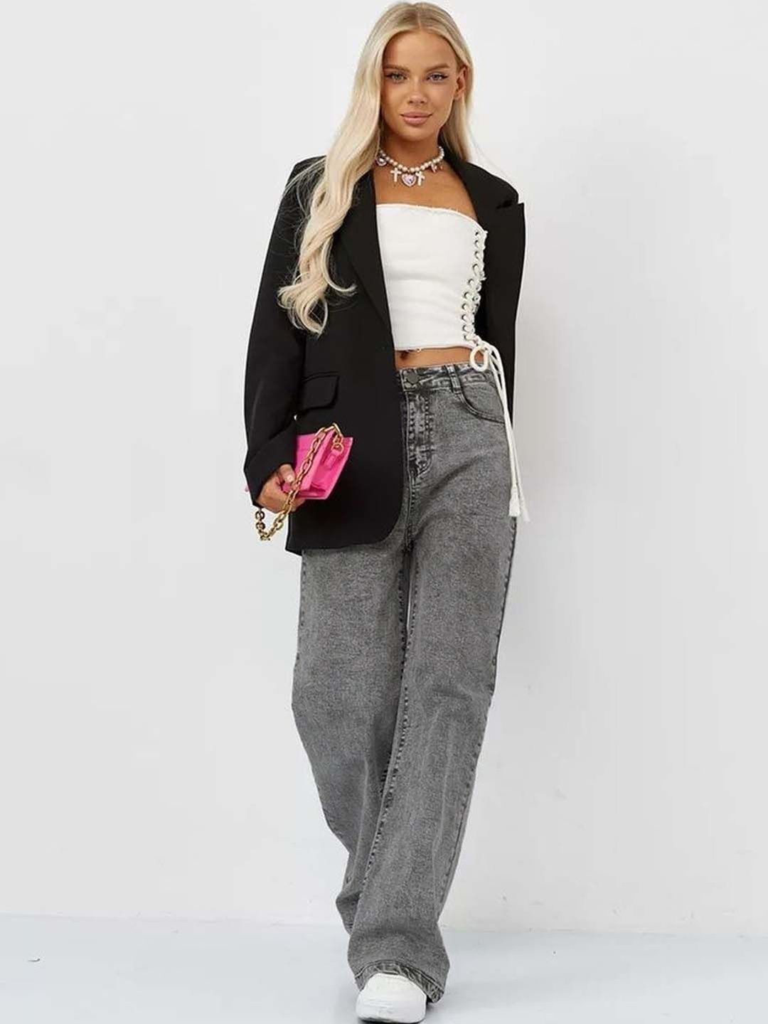 Women Relaxed Fit High-Rise Light Fade Jeans