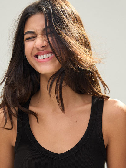 Basic rib vest top