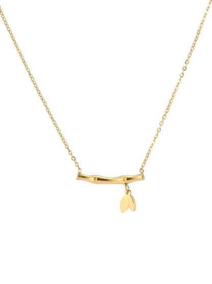 SALTY Stainless Steel Bamboo Bloom Necklace