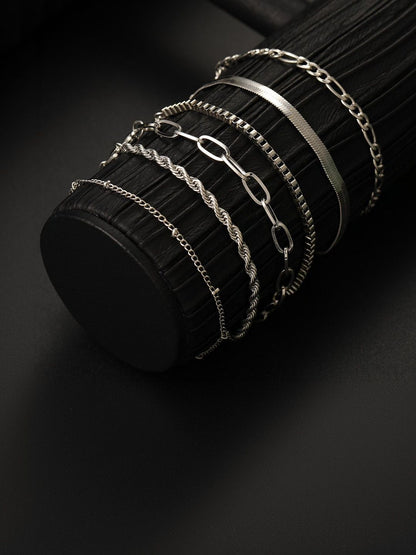 Women 6 Silver-Plated Armlet Bracelet