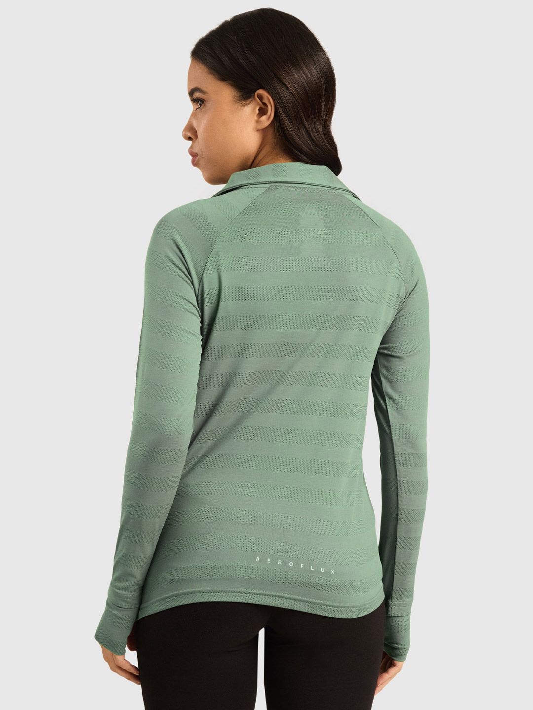 Women Vogue Self Design Polo Collar T-shirt
