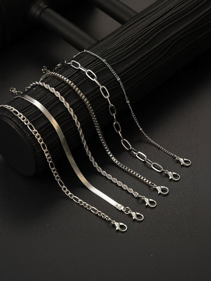 Women 6 Silver-Plated Armlet Bracelet