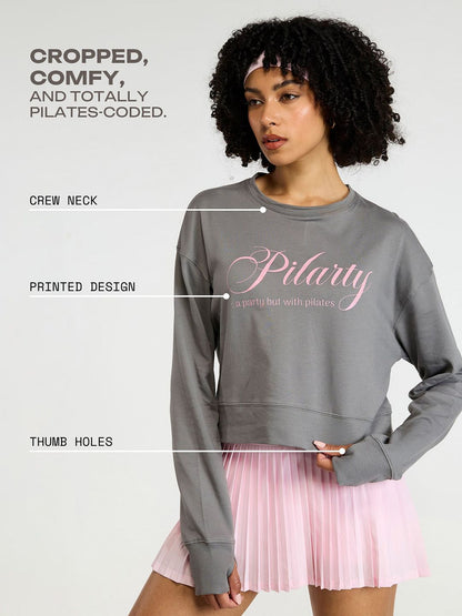 Grey Pilates Club Sweatshirt
