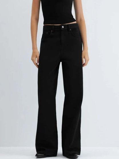 Women Wide Leg High-Rise Jeans