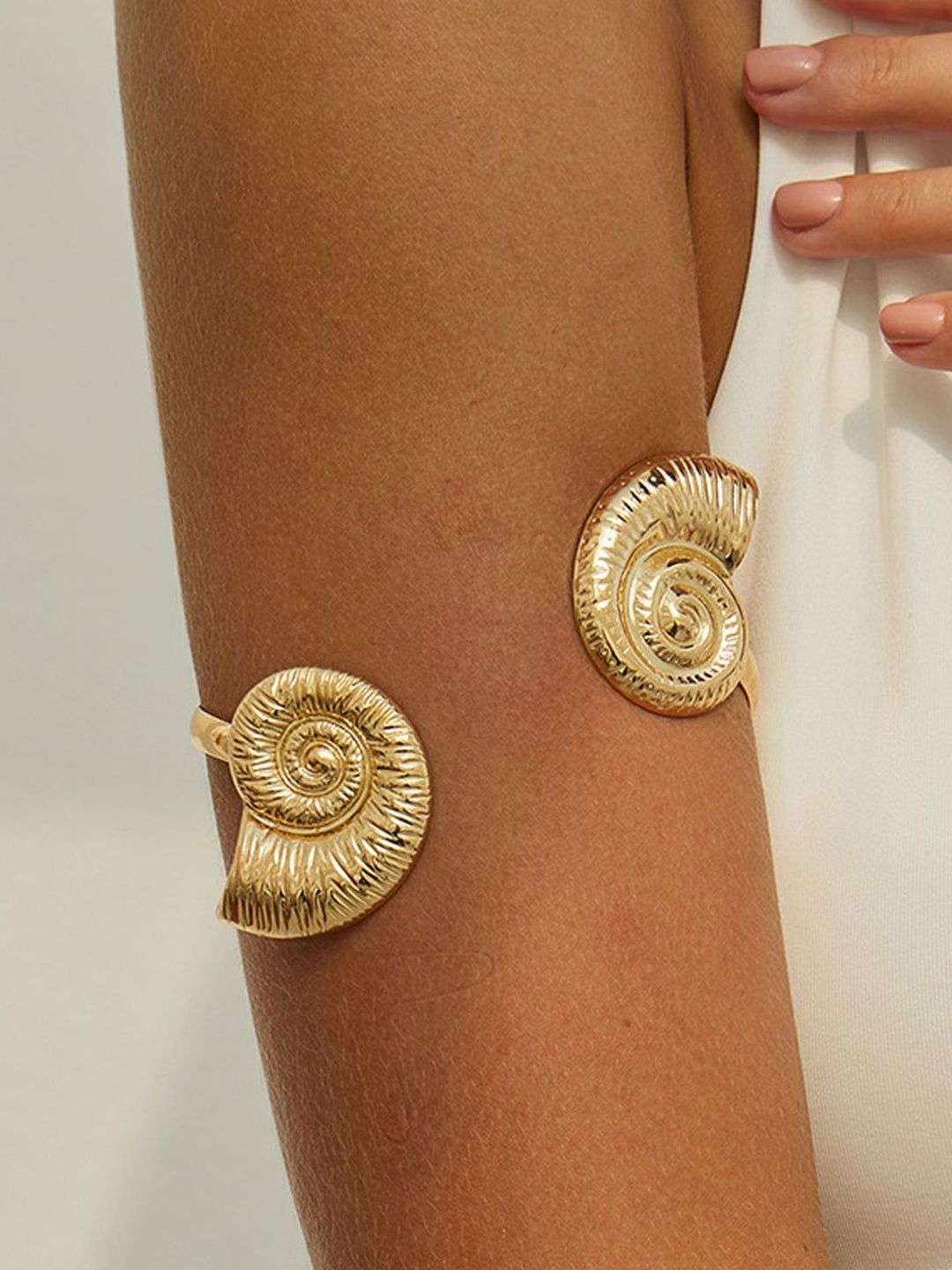 Women Gold-Plated Cuff Bracelet