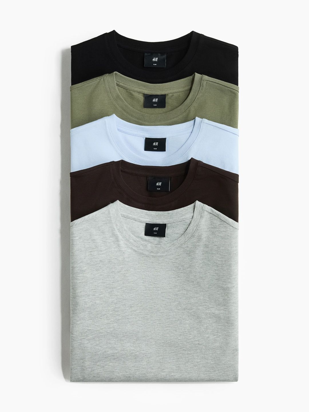 5-pack Slim Fit T-shirts
