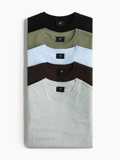 5-pack Slim Fit T-shirts