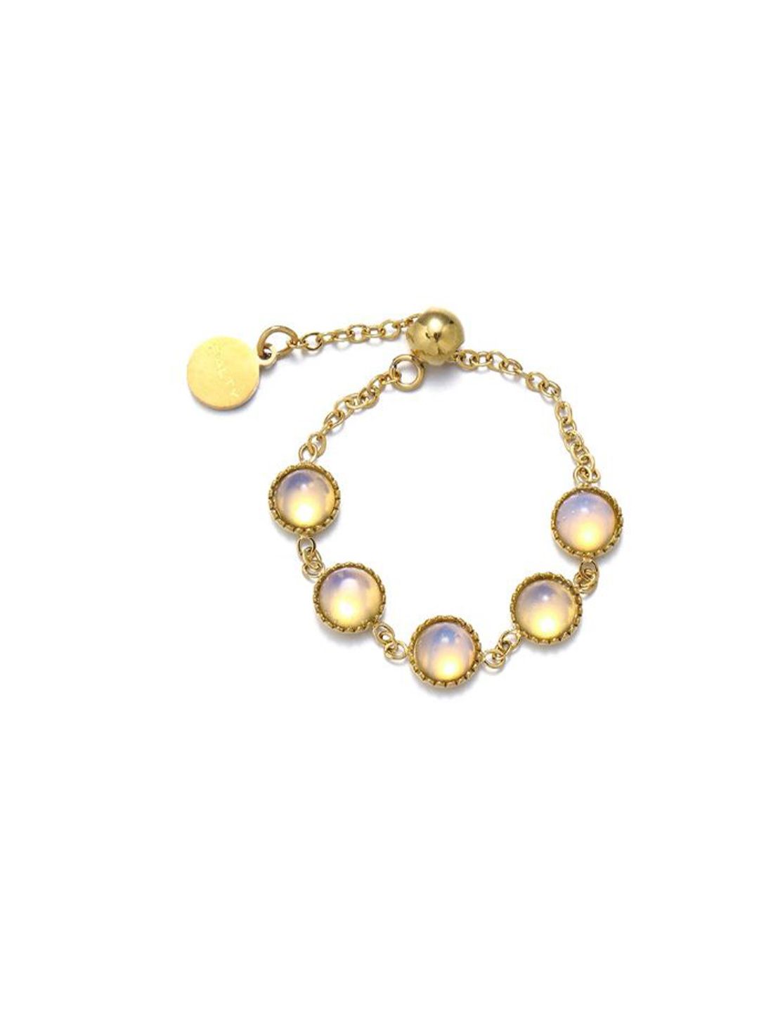 SALTY Set Of 2 Opalescent & Pearlescent Finger Rings