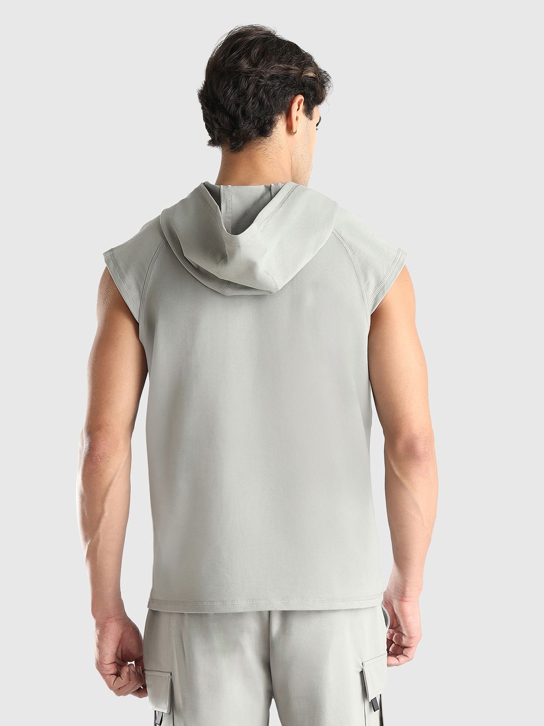 Men X-Dry Soft Typography Printed Hooded T-shirt