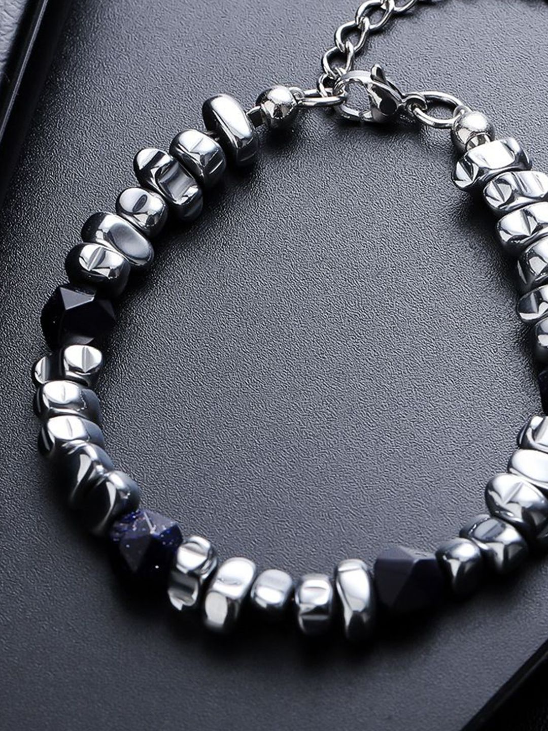 Men Silver-Plated Link Bracelet