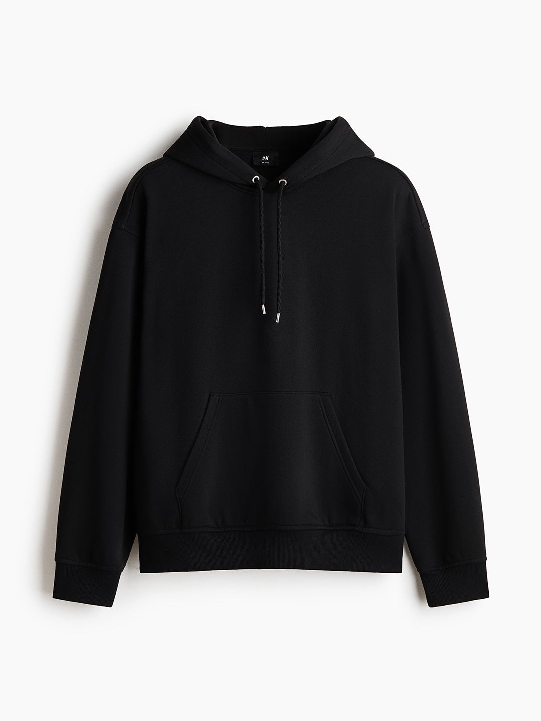 Men Black Relaxed Fit Hoodie