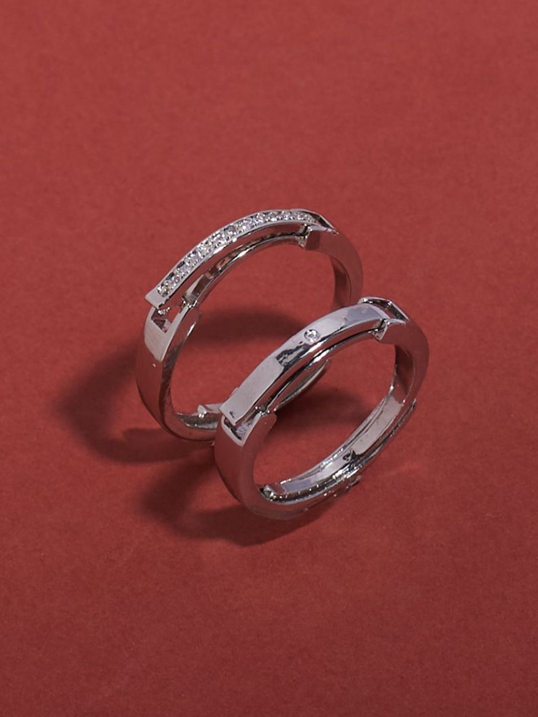 SALTY Set Of 2 Taken By me Secret Stylish Adjustable Finger Ring