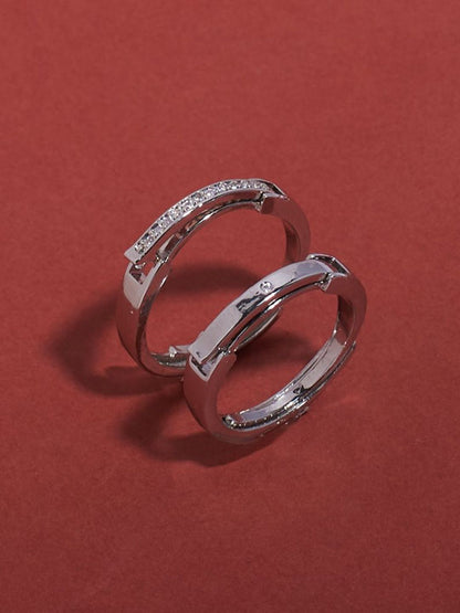 SALTY Set Of 2 Taken By me Secret Stylish Adjustable Finger Ring