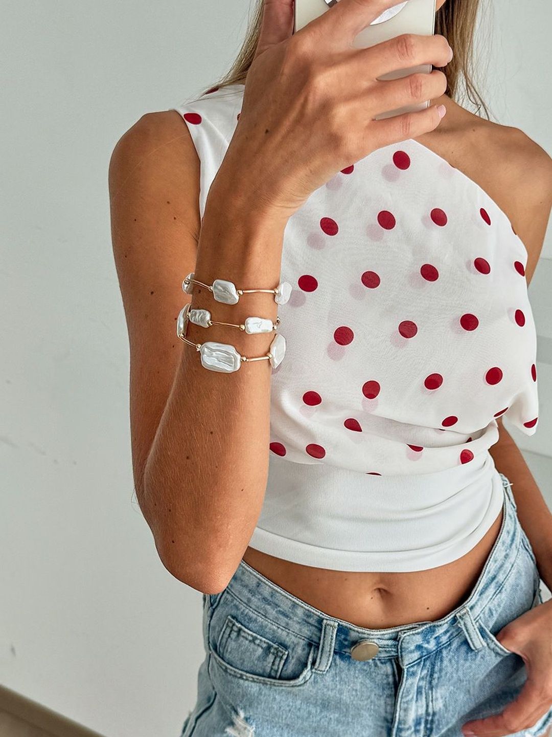Women 3 Gold-Plated Cuff Bracelet