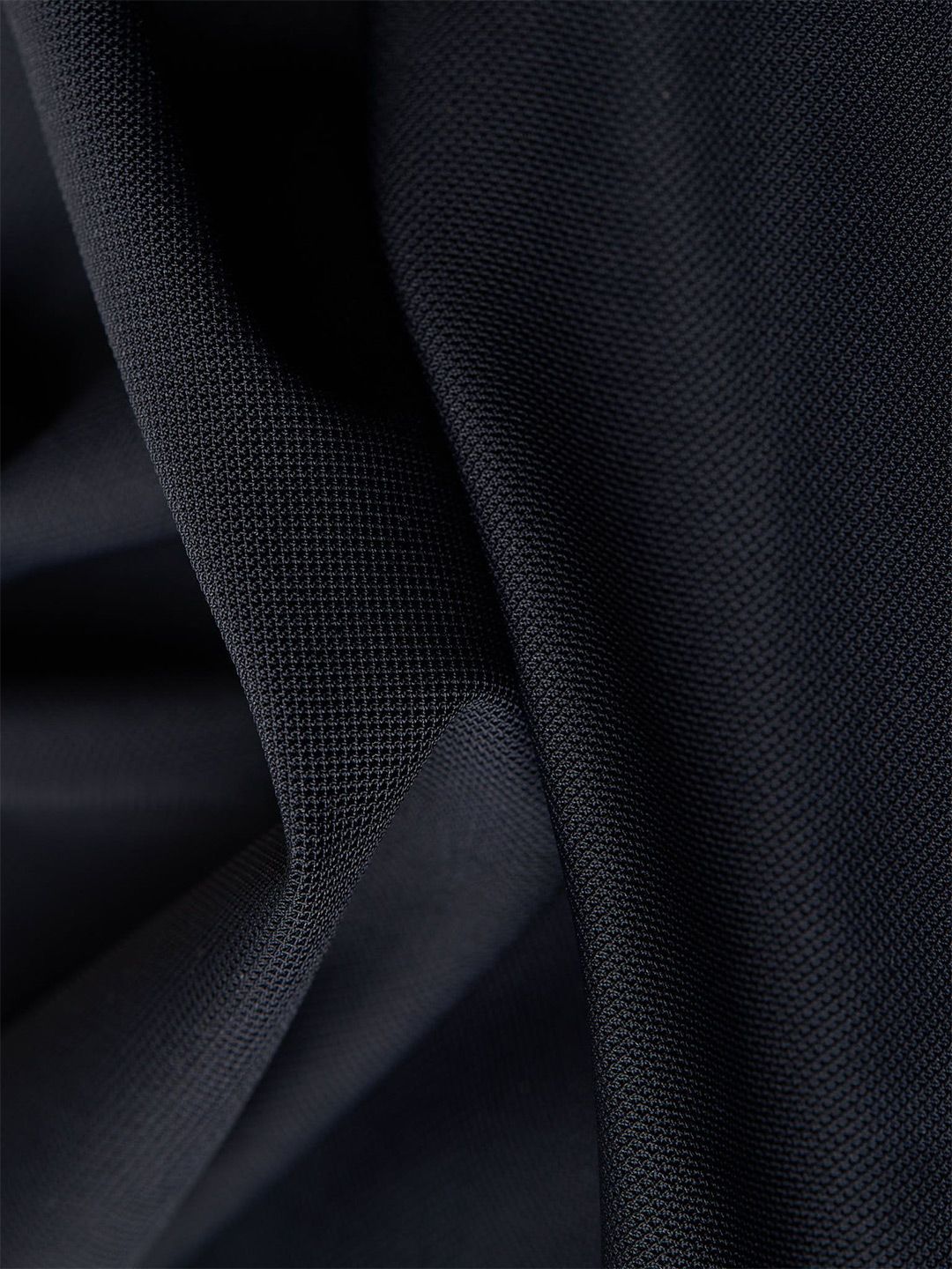 Black Mens Bonded Polo T-shirt