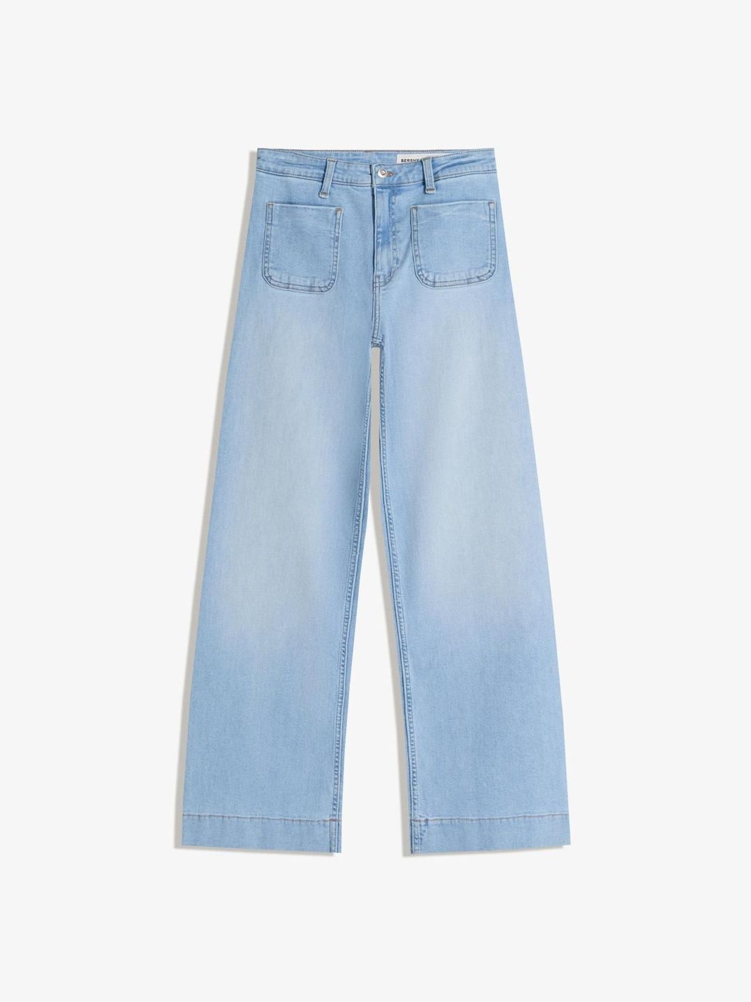 Women Seamless wide-leg jeans with pockets