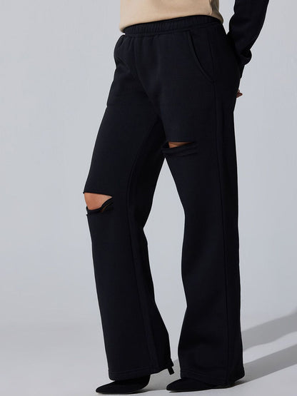 Women Cava Black Dual Slit Adapt Joggers