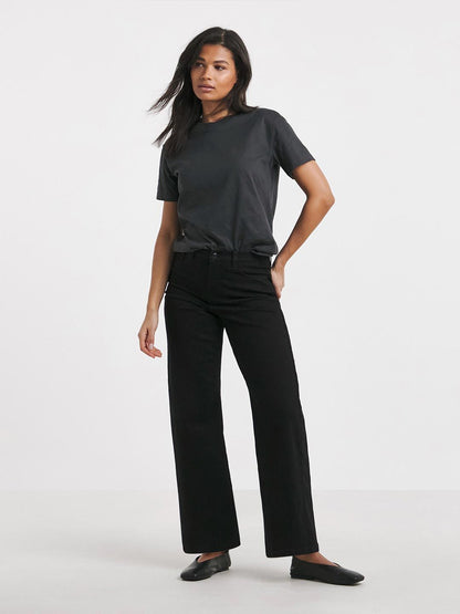 Women Wide Leg High-Rise Stretchable Denim Jeans