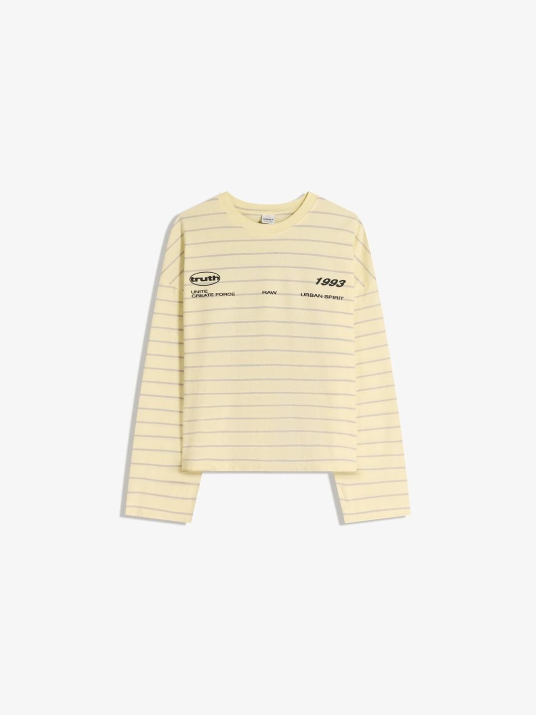 Oversize long sleeve print T-shirt