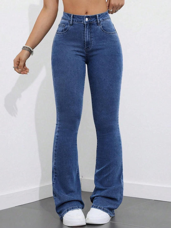 Women Bootcut High-Rise Stretchable Jeans