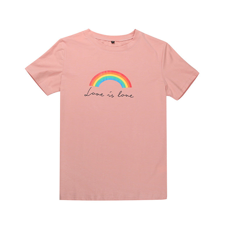 Relaxed Graphic Print T-Shirt with Crewneck and Short Sleeves