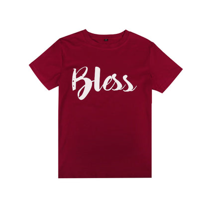 Relaxed Graphic Print T-Shirt with Crewneck and Short Sleeves