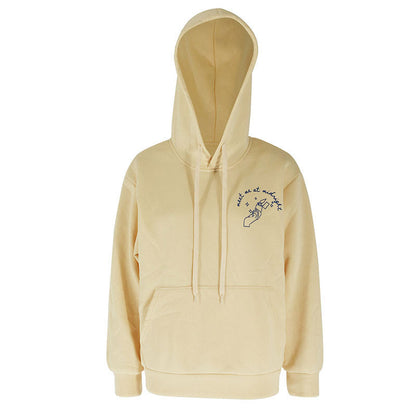 Loose Fit Hooded Sweatshirt with 'Karma is a Cat' Print