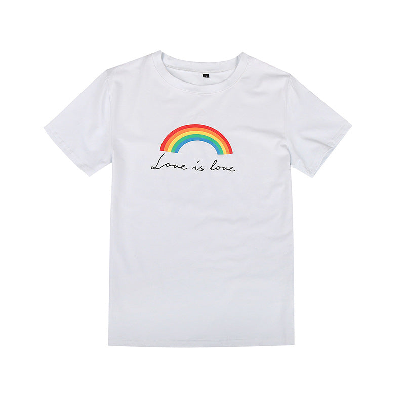 Relaxed Graphic Print T-Shirt with Crewneck and Short Sleeves