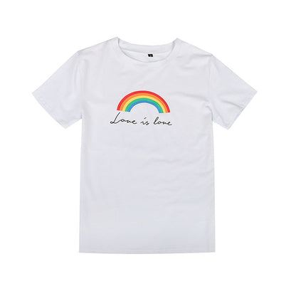 Relaxed Graphic Print T-Shirt with Crewneck and Short Sleeves