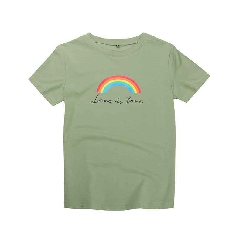 Relaxed Graphic Print T-Shirt with Crewneck and Short Sleeves